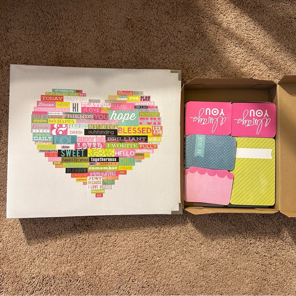 Scrapbooking supplies